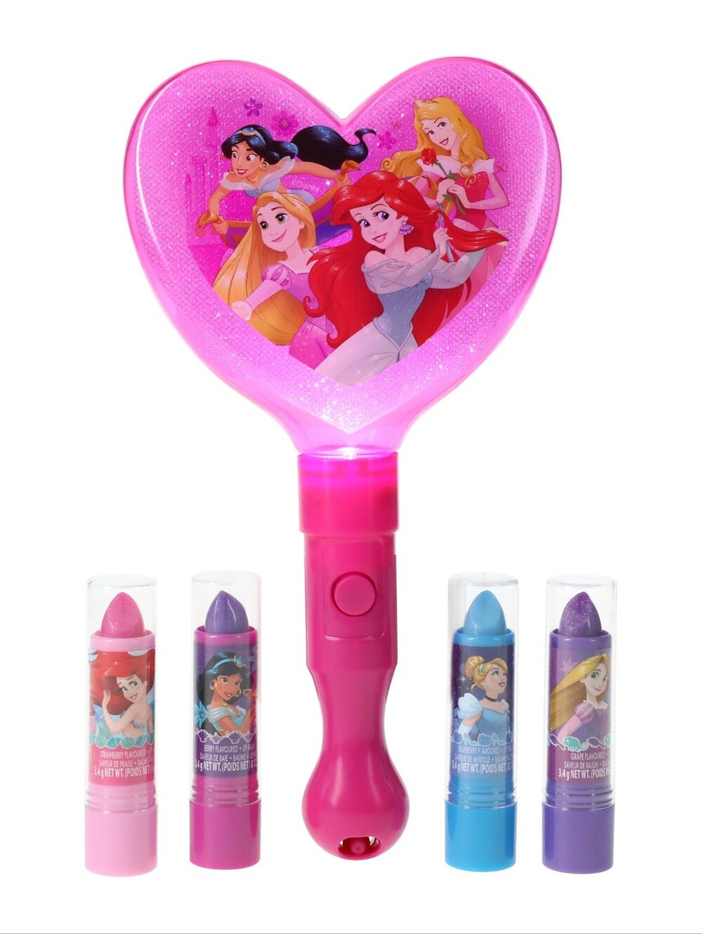Hello Kitty, Disney Princess, Or LOL Cosmetic Set Light-Up Mirror Lip Balms - Picture 6 of 8